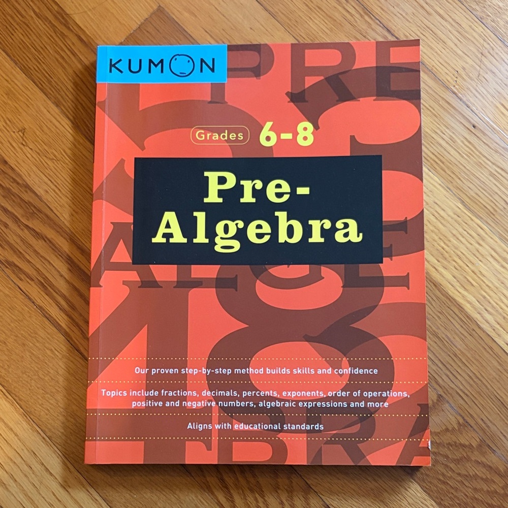 Kumon Pre-Algebra Workbook